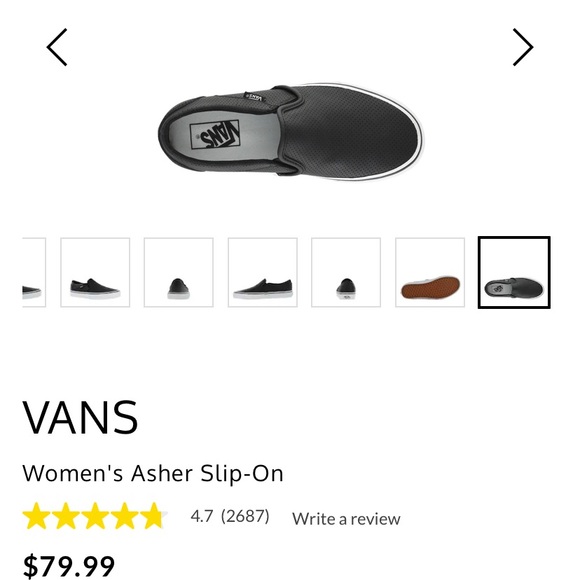 Black slip on Vans - Picture 6 of 6